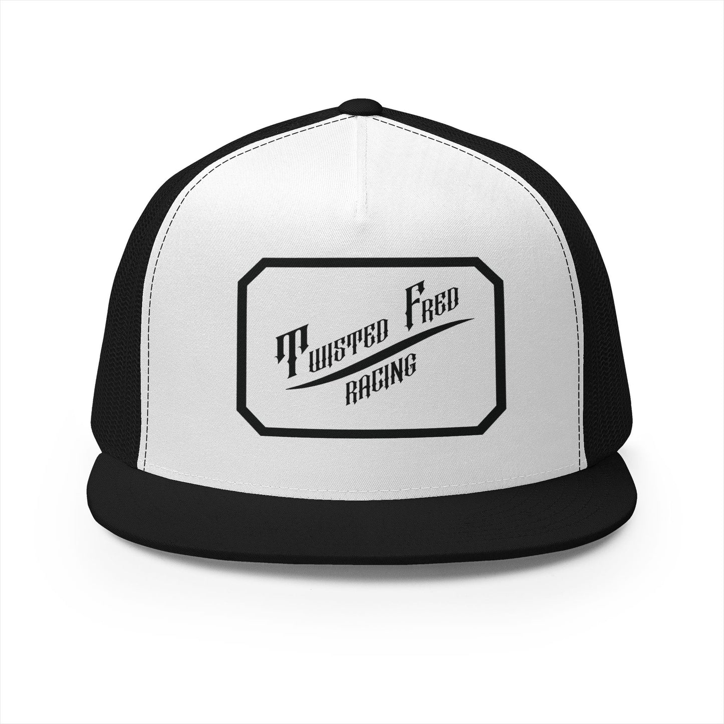 TFR swoosh snap back white and black