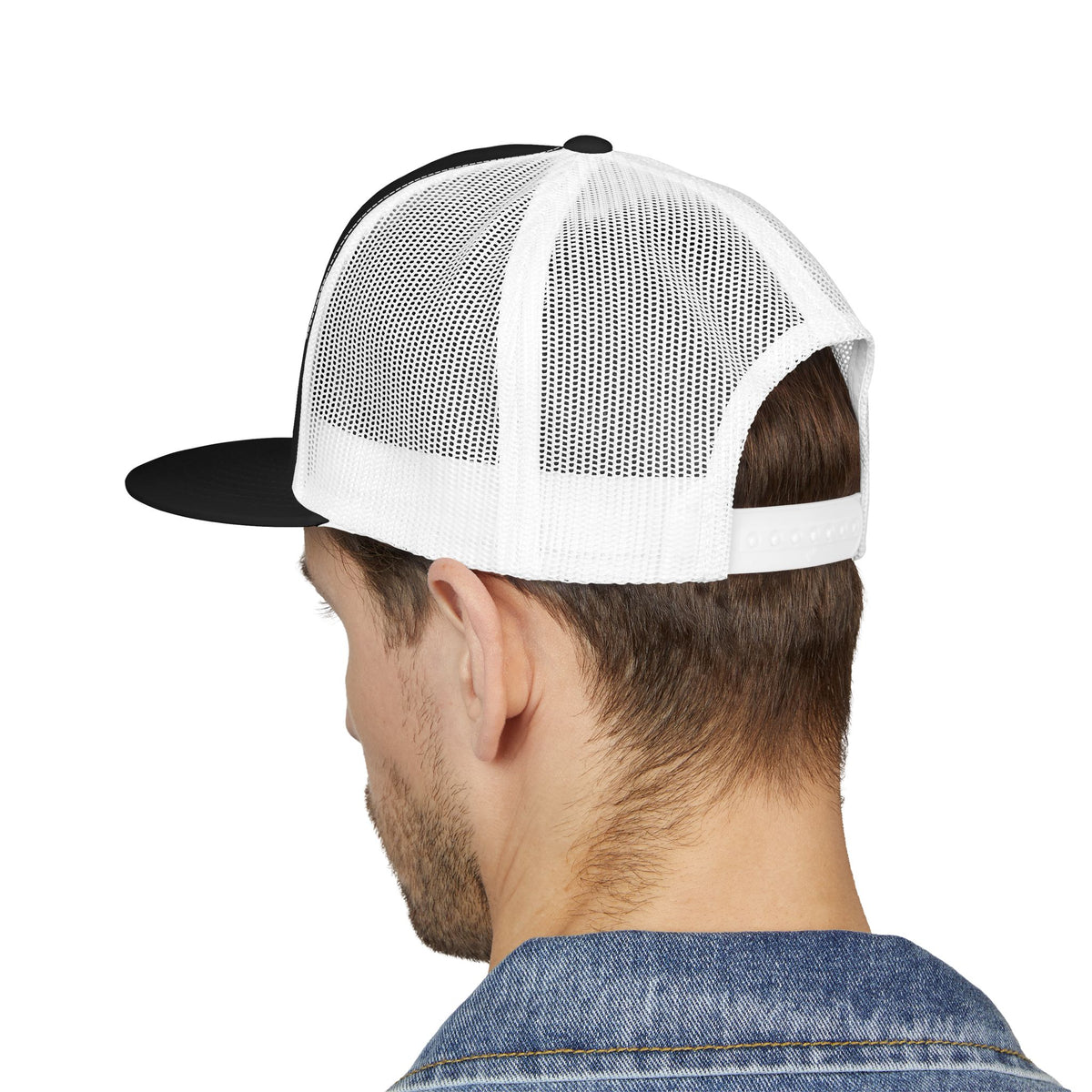 TFR swoosh snap back white and black
