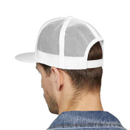 TFR swoosh snap back white and black