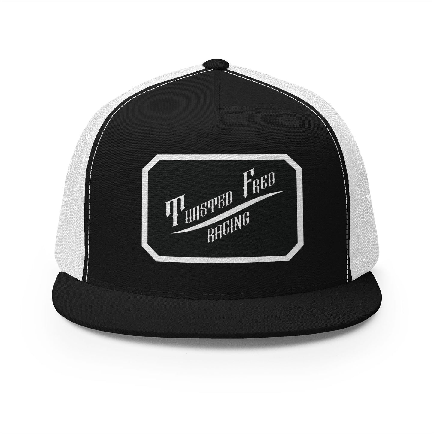 TFR swoosh snap back white and black