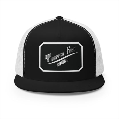 TFR swoosh snap back white and black