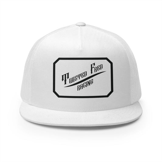 TFR swoosh snap back white and black