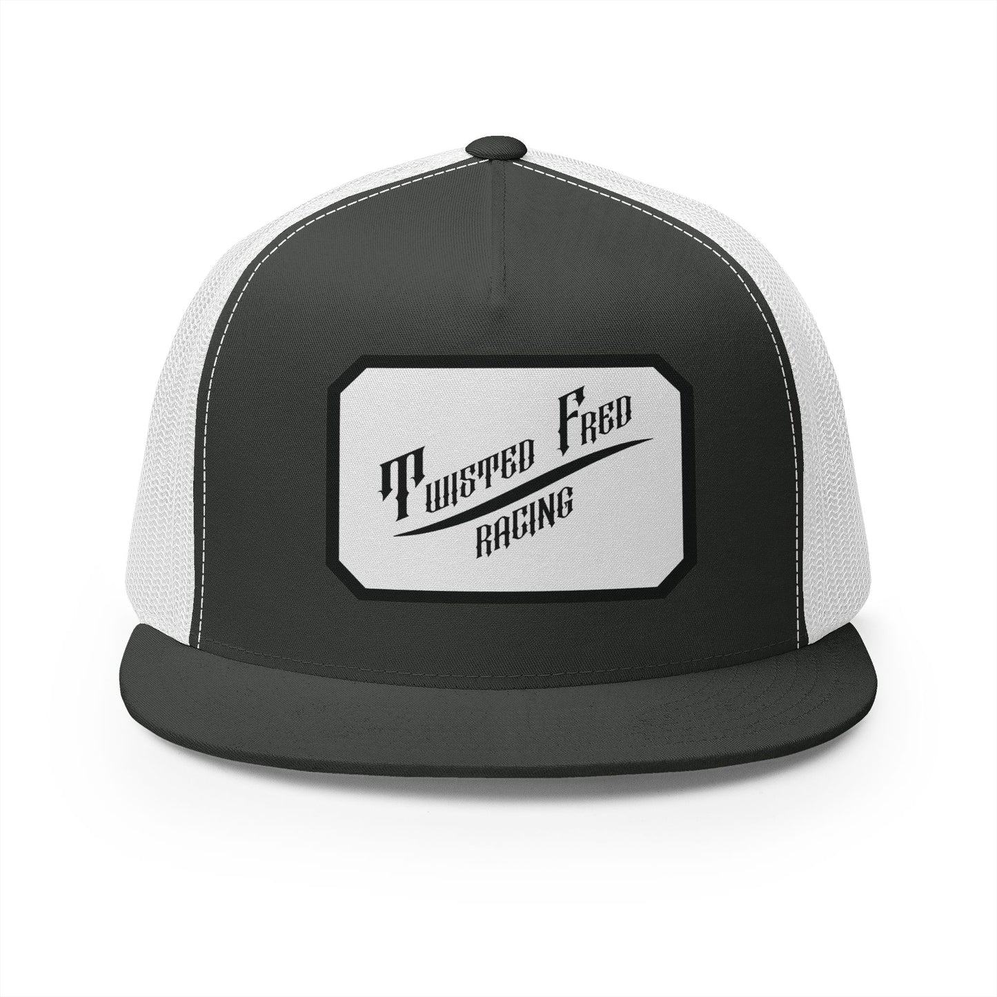 TFR swoosh snap back white and black