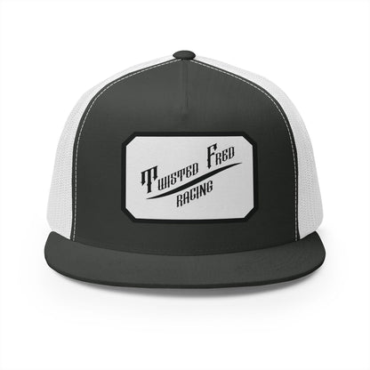 TFR swoosh snap back white and black