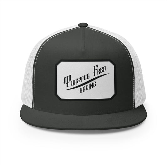 TFR swoosh snap back white and black