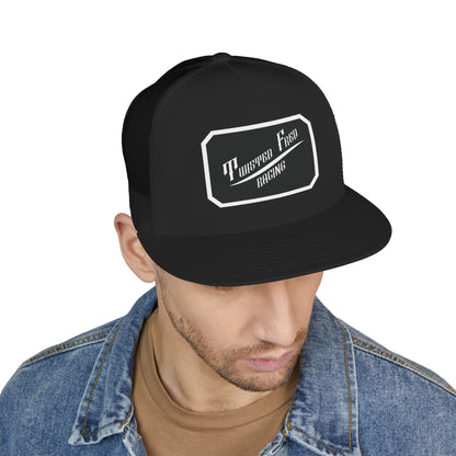 TFR swoosh snap back white and black