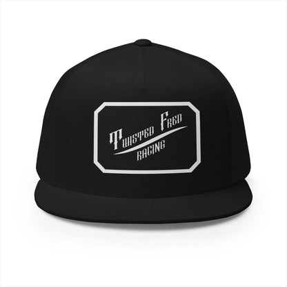 TFR swoosh snap back white and black
