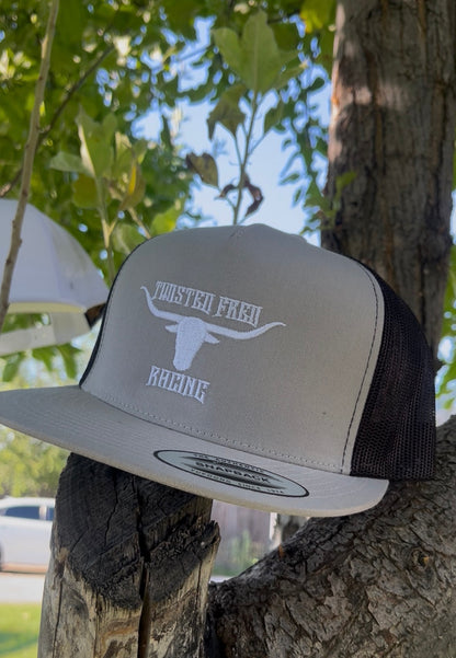 TFR x LONGHORN WHITE snapback hat